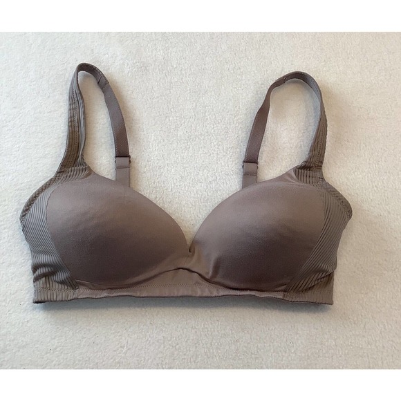 Warner's Other - Warner’s Simply Perfect Bra Women’s Size 34D Wireless Taupe RN1141T Criss Cross